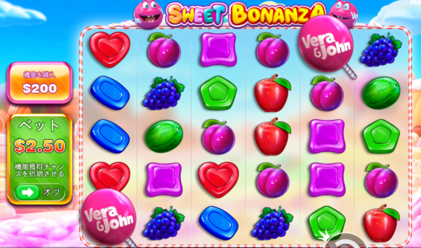 weet bonanza verajohn feture スイートボナンザ・ベラジョン(Sweet Bonanza Verajohn)をチェック